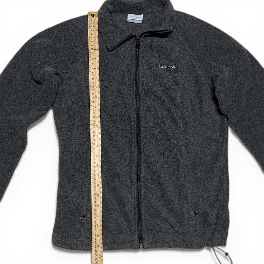 Columbia Fleece Jacket‎ Women Size S Charcoal Gray Excellent Full Zip Outdoor - Picture 4 of 8